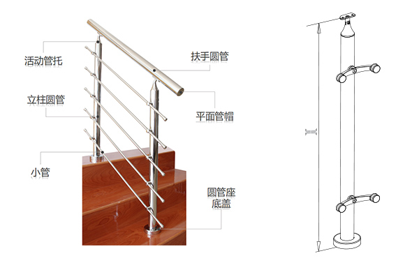 别墅玻璃护栏L1006-产品设计图纸